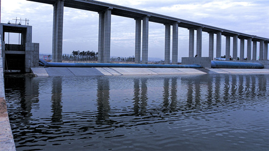韩城市澽水河毓秀桥治入黄口段水面工程4#橡胶坝工程